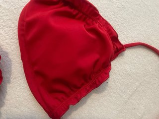 Bikini Rojo Volantes Talla S