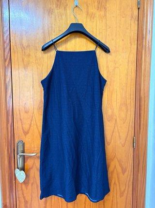 Vestido azul Mango tirantes