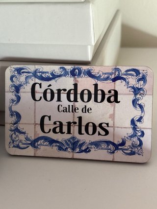 Imán Nevera Córdoba Calle de Carlos