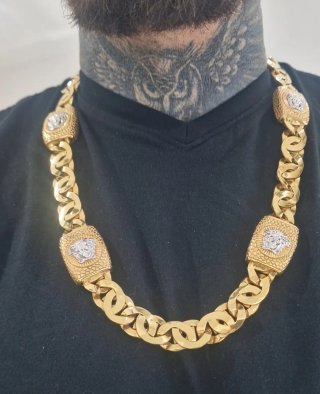 Cadena Oro 18kt 93.73gr Versace Medusa