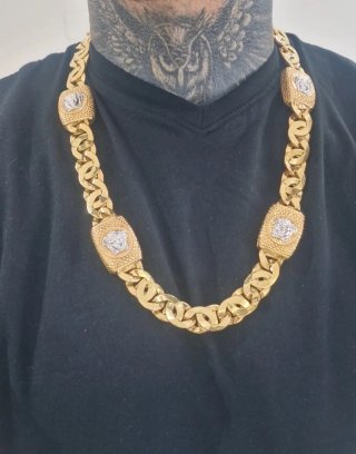Cadena Oro 18kt 93.73gr Versace Medusa