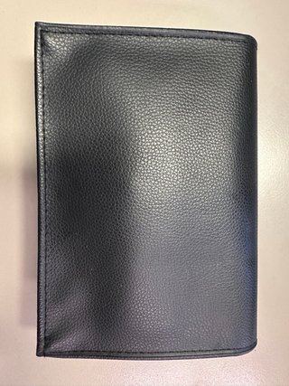 Pochette Mini in pelle blu
