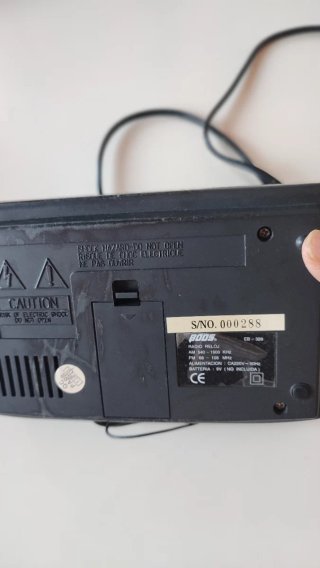 Radio Reloj Despertador Boos Negro