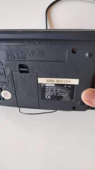 Radio Reloj Despertador Boos Negro