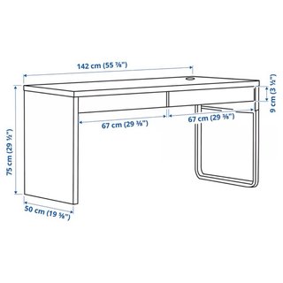 Escritorio Ikea Micke Blanco 142x50 cm