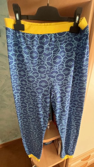 Pijama Pokémon niño azul y amarillo, talla 12-13