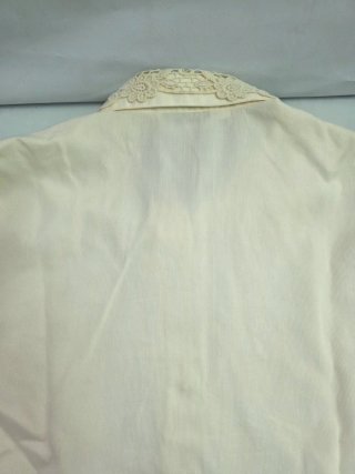 Nara Camicie camicia piquet e macramè taglia M