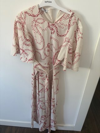 Vestido midi estampado cadenas