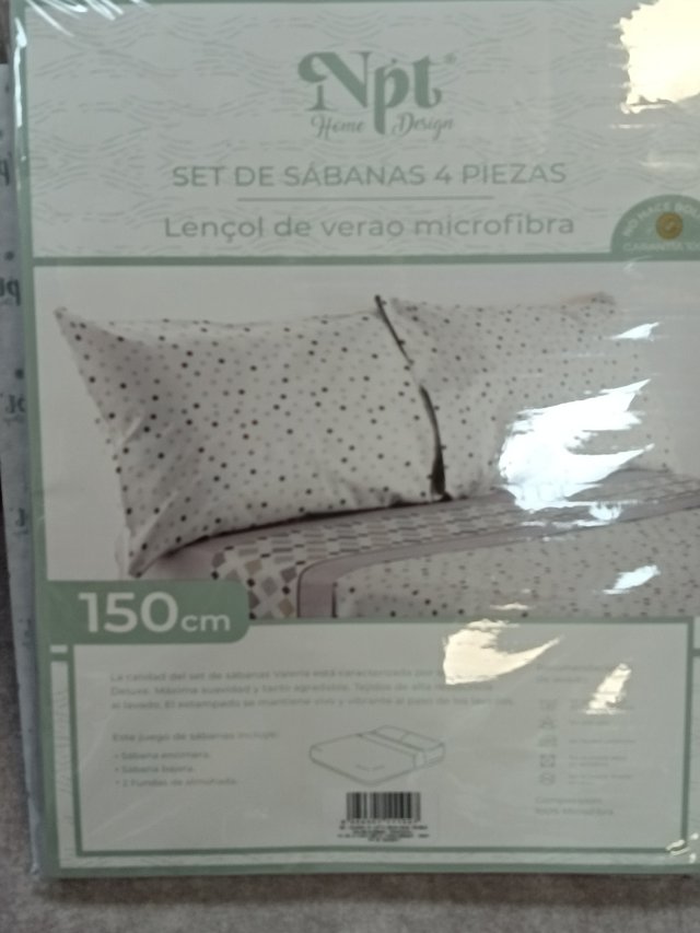 Juego Sábanas 150cm 4 Piezas