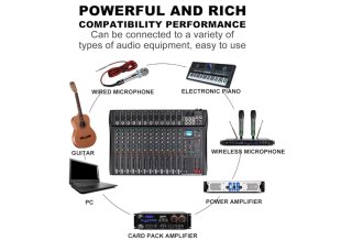 Mesa de Sonido Depusheng DT12 12 Canales