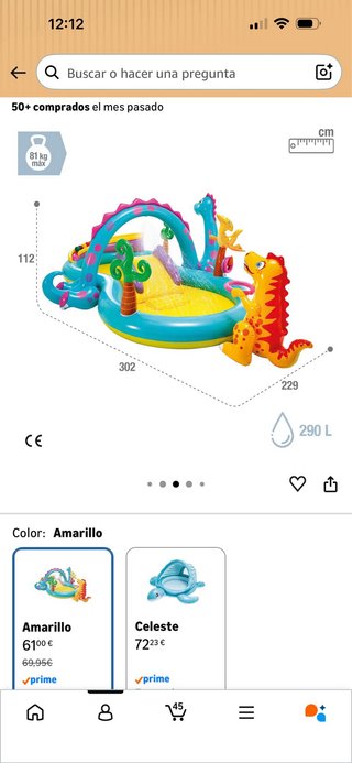 Piscina hinchable para bebés.