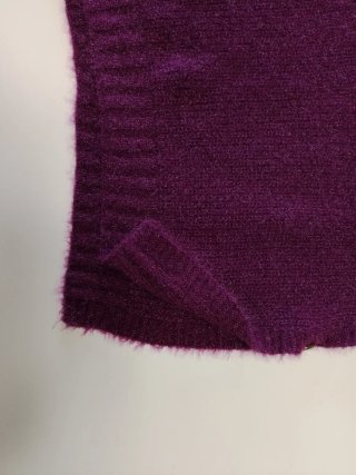 Chaleco de lana morado talla única