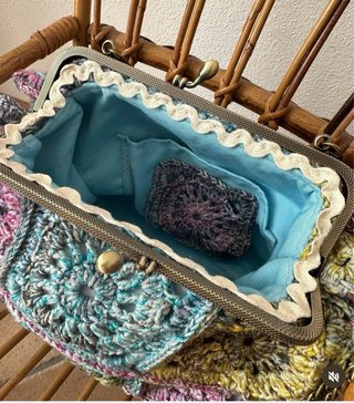 Borsa artigianale granny squares
