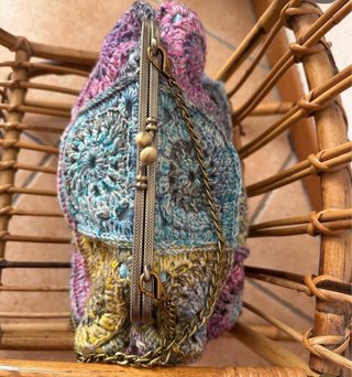 Borsa artigianale granny squares