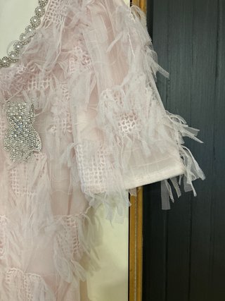Vestido Le Cruel Rosa y Blanco