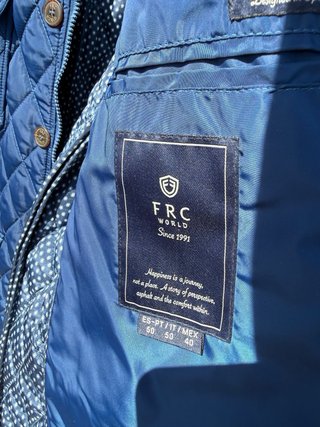 Chaqueta Herno Azul Acolchada Hombre