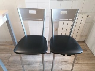 Mesa de cocina madera y metal