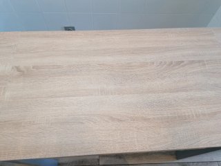 Mesa de cocina madera y metal
