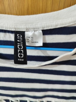 Camiseta rayas manga corta