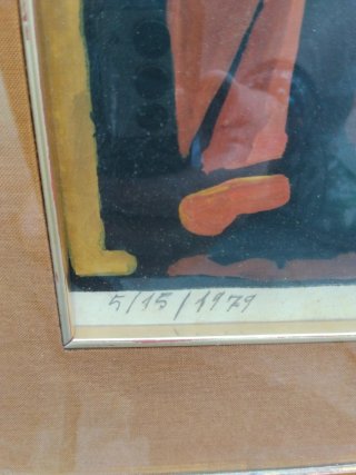 Quadro astratto su carta