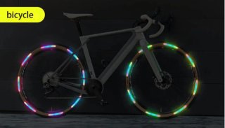 Tiras reflectantes ruedas coche multicolor