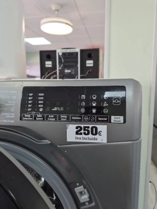 LAVADORA HOOVER 8kg 1600RPM GRIS inverter