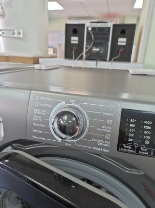 LAVADORA HOOVER 8kg 1600RPM GRIS inverter