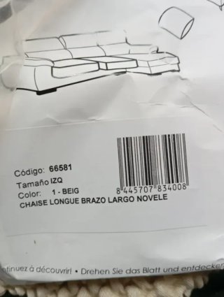 Funda Super Elástica Chaise Longue Brazo