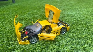 Maqueta Ferrari F50 Amarillo Años 90