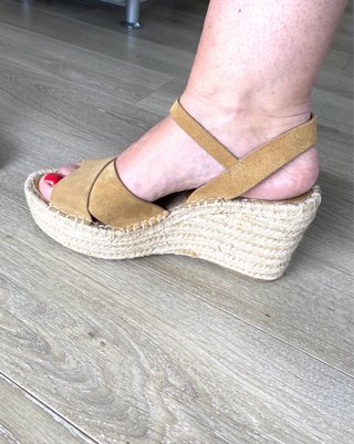 Alpargatas Zara Cuña Marrón Talla 40 NUEVAS