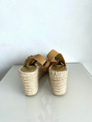 Alpargatas Zara Cuña Marrón Talla 40 NUEVAS