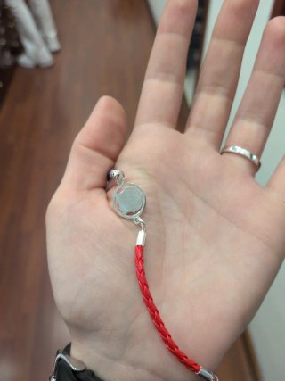 Pulsera FC Barcelona Plata y Cuero Cadete
