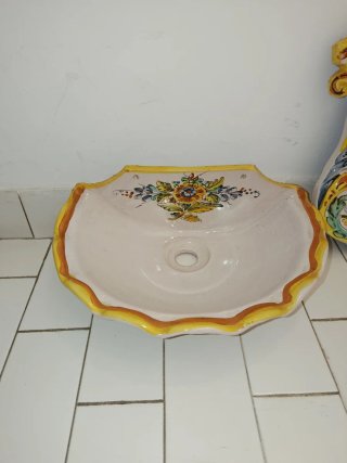 Benditera cerámica pintada a mano