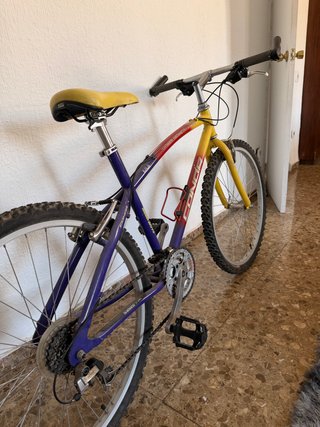 Bicicleta Montaña Amarilla/Morada