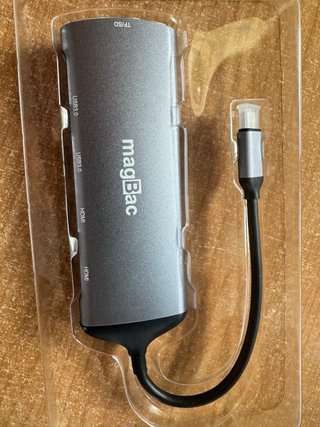 Laptop DockingHub USB-C magBac 7 en 1 Dual 4K HDMI