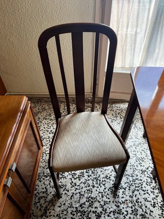 Mesa comedor y 6 sillas madera