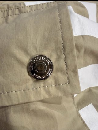 Pantalón impermeable DSQUARED2 beige