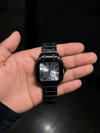 Reloj Cartier Santos Negro