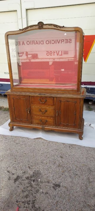 Vitrina/Aparador Estilo Luis XV Madera