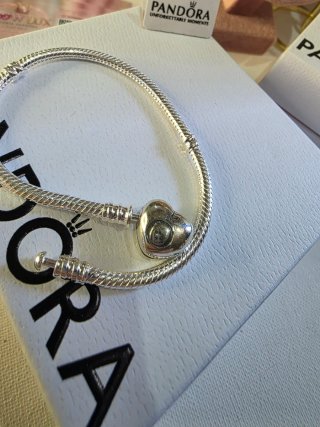 Pulsera Pandora Moments 19cm Plata