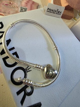 Pulsera Pandora Moments 19cm Plata
