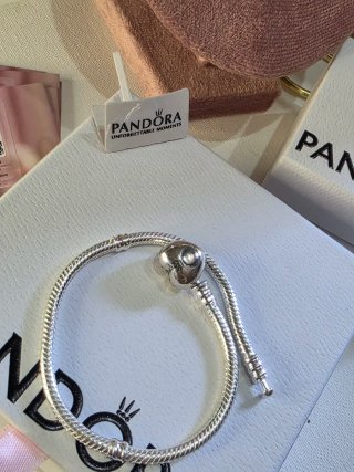 Pulsera Pandora Moments 19cm Plata