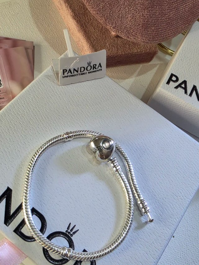 Pulsera Pandora Moments 19cm Plata