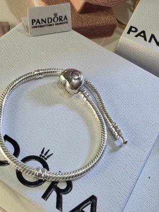 Pulsera Pandora Moments 19cm Plata