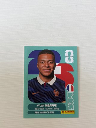 Cromo Mbappe Mundial 2026 Panini