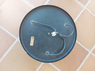 Plafón de techo 3 focos orientables negro.