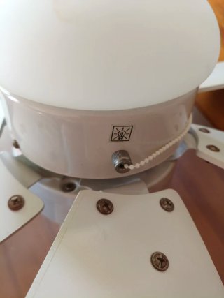 Lampara ventilador de techo blanco