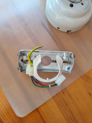 Lampara ventilador de techo blanco