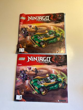 Lego Ninjago Coche Verde y Motos