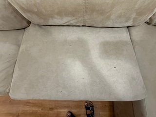Sofá chaise longue beige tela